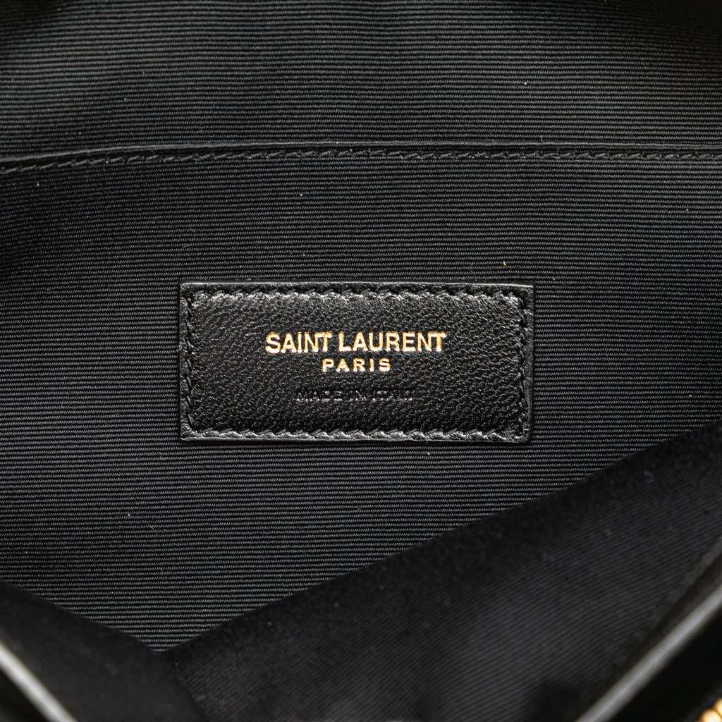 Saint Laurent Wool Embroidered Rive Gauche Pouch - 5