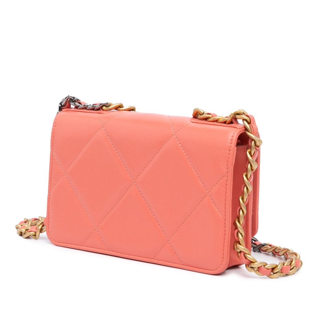 Chanel Quilted Lambskin 19 Wallet on Chain - 2