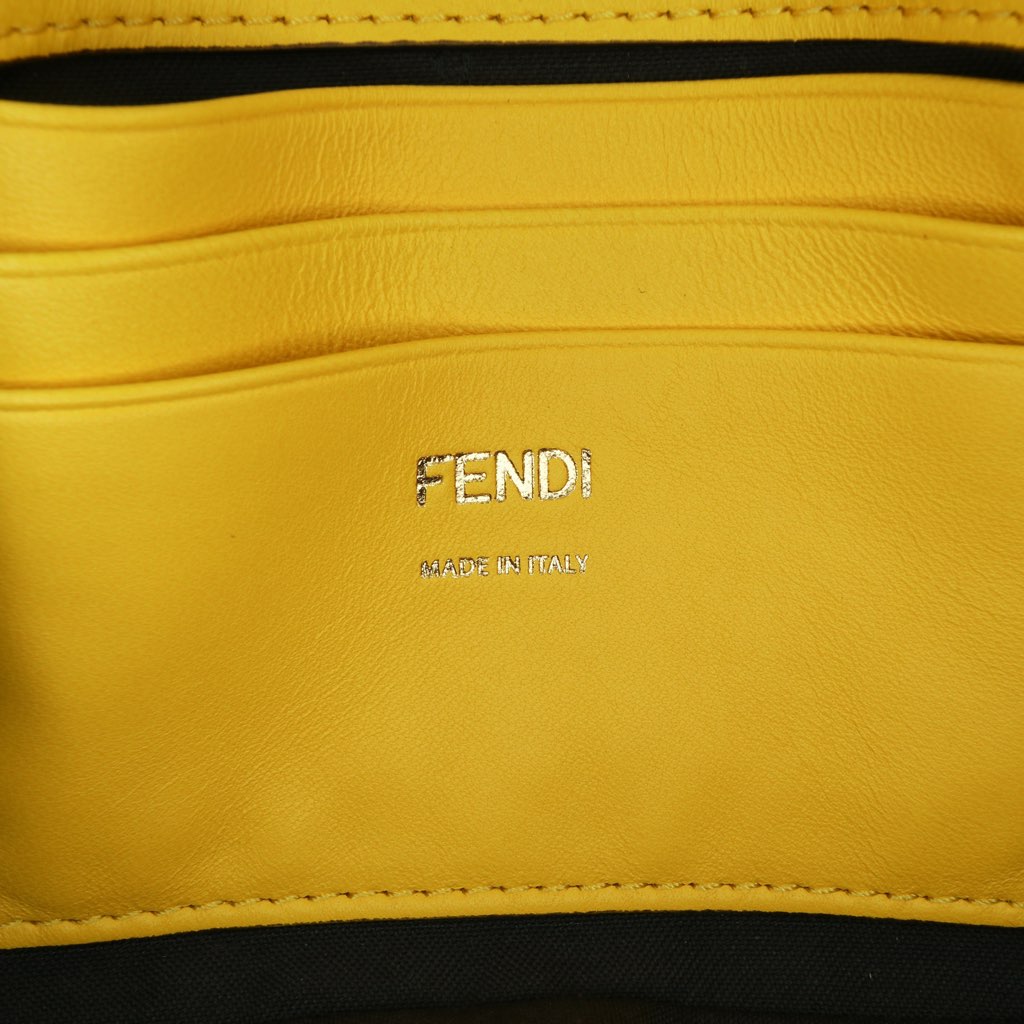 Fendi Mini Bicolor Nappa Apolo Chain Baguette Shoulder Bag - Side view