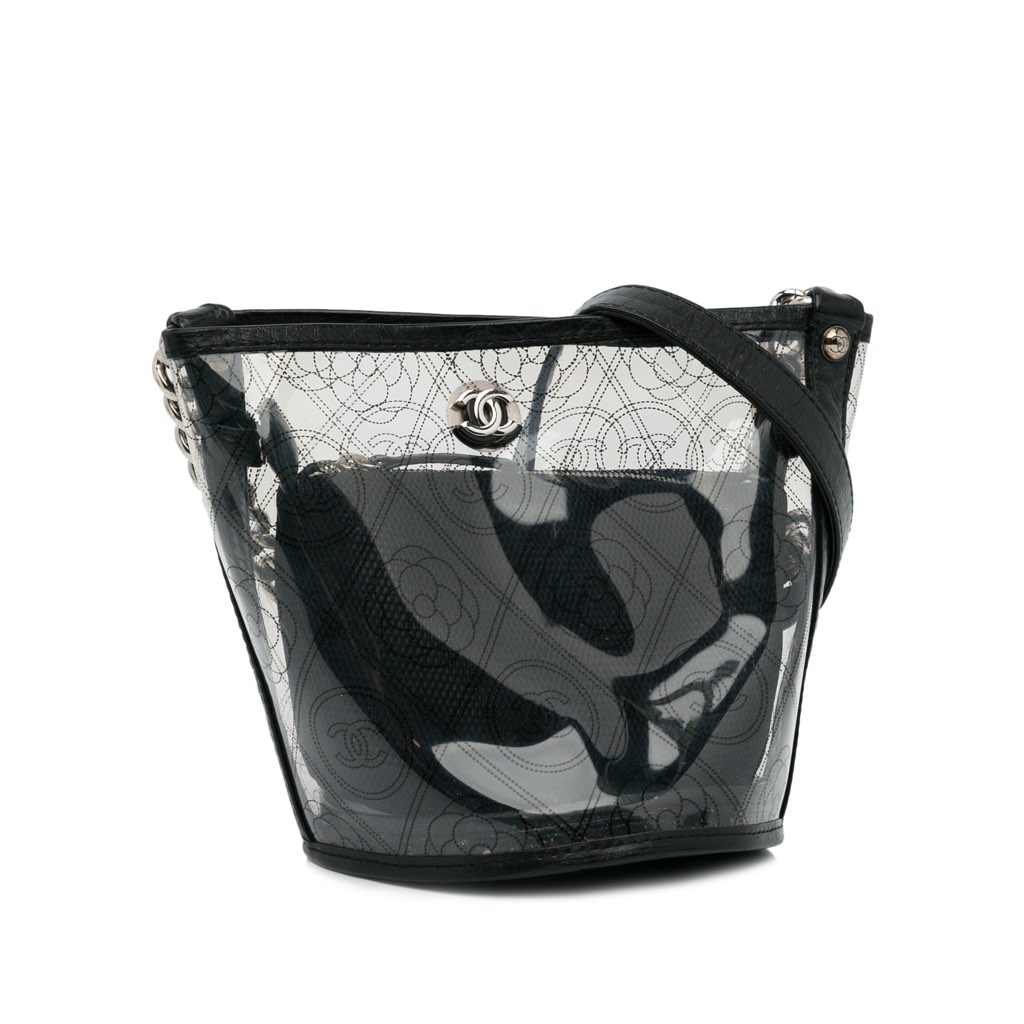 Chanel Camellia PVC Bucket Bag - 2
