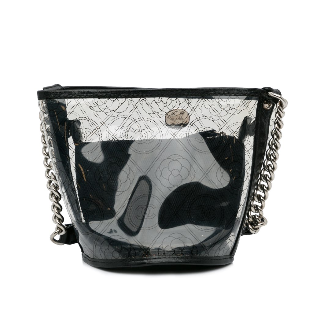 Chanel Camellia PVC Bucket Bag - 3
