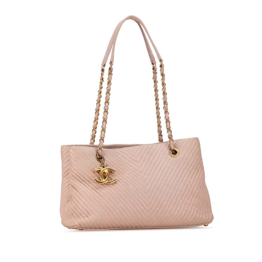 Chanel Large Chevron Calfskin Surpique Tote - 2