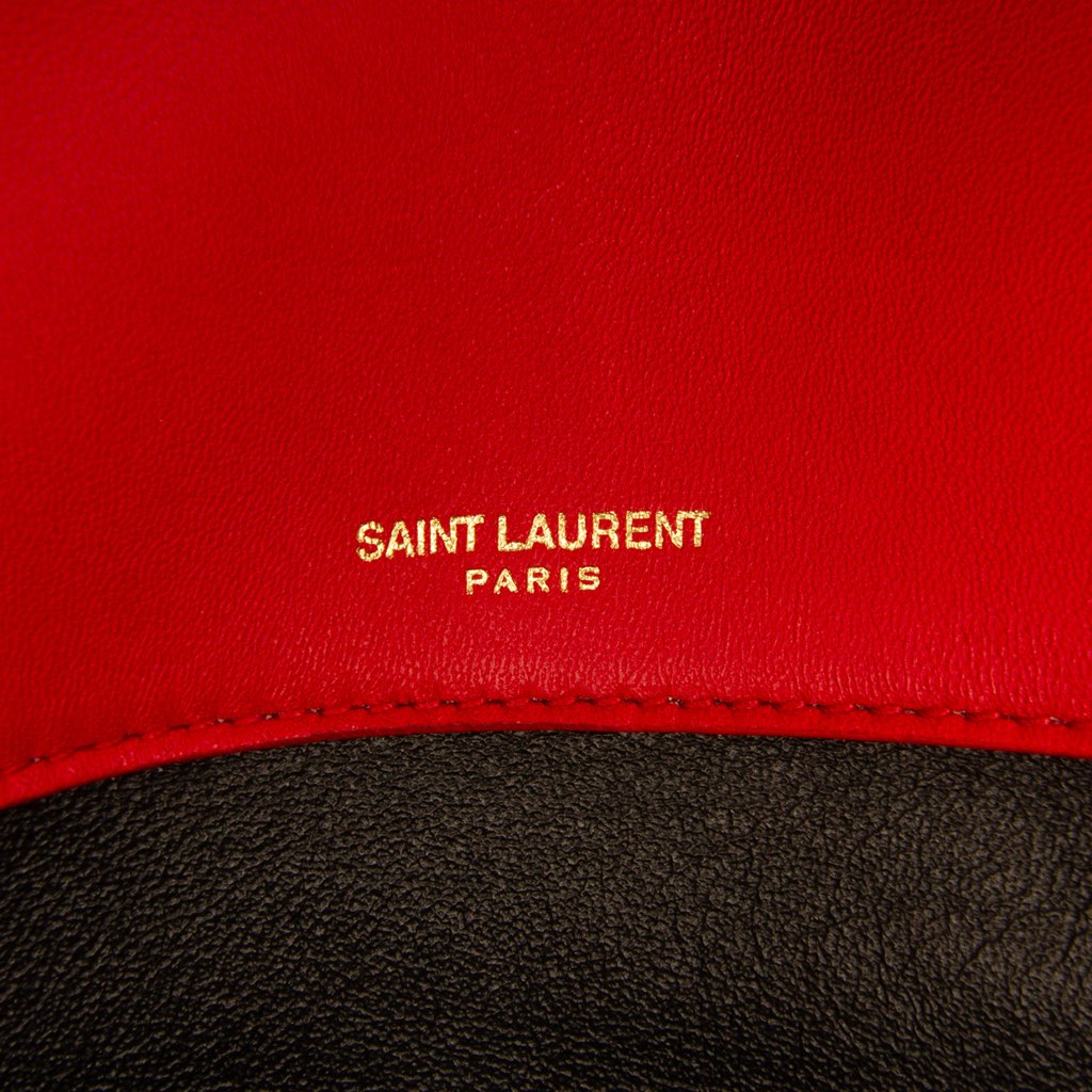 Saint Laurent Medium Lambskin Chevron Monogram Sulpice Bag - 5