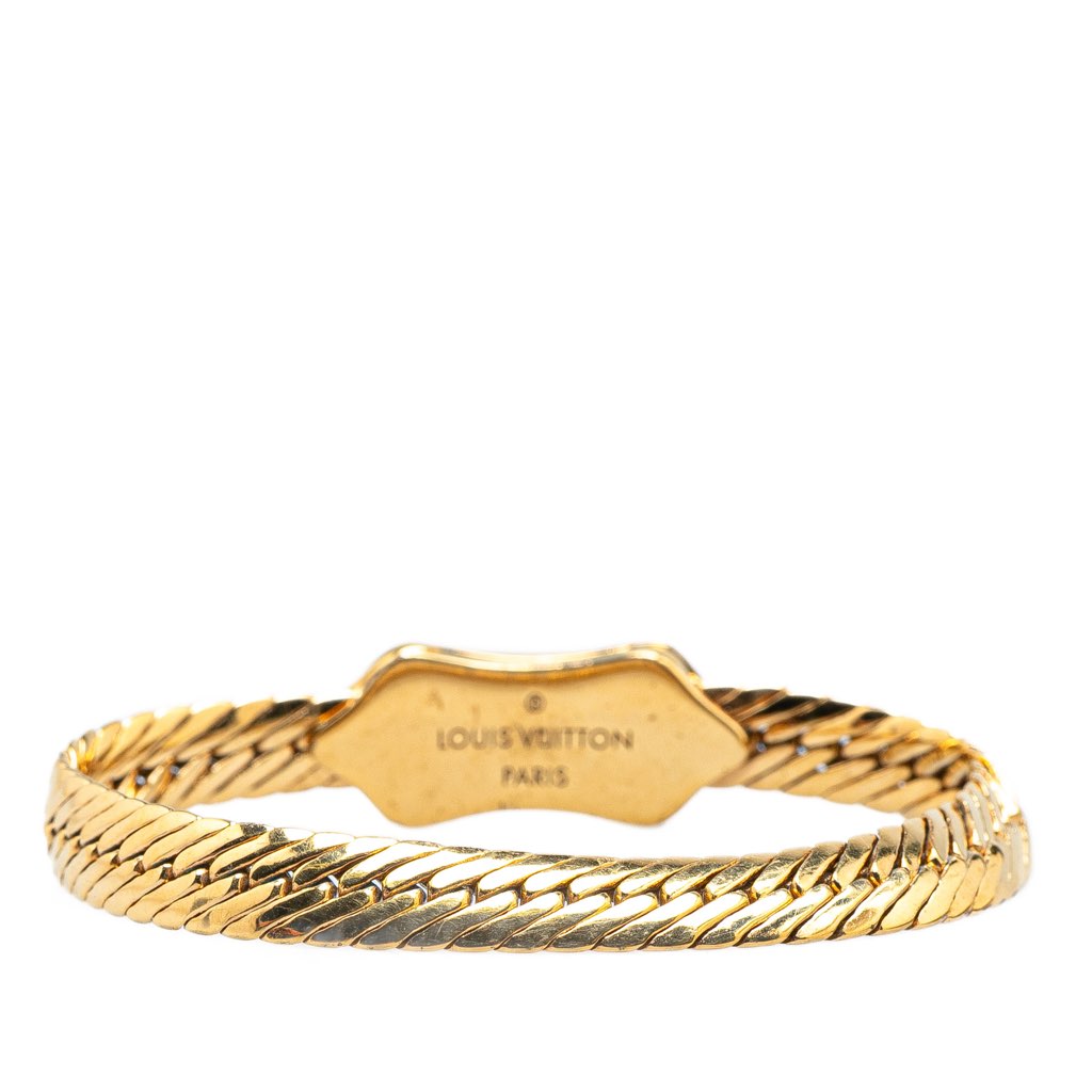 Louis Vuitton Gold Plated Nanogram Chain Bracelet - 3