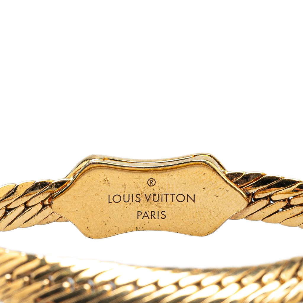 Louis Vuitton Gold Plated Nanogram Chain Bracelet - 4