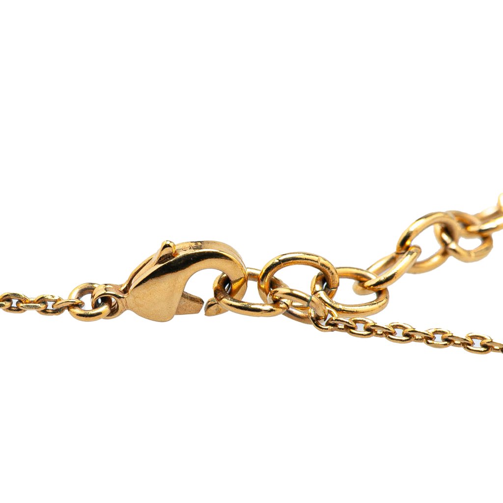 Louis Vuitton Gold Plated LV and Me Letter E Necklace - 4