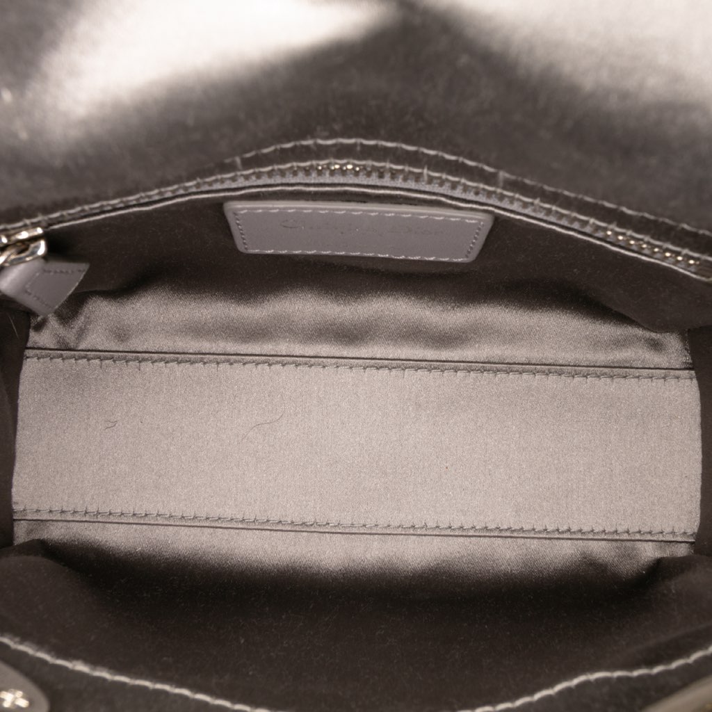 Dior Mini Satin Cannage Strass Crystal Embellished Lady Dior - 4