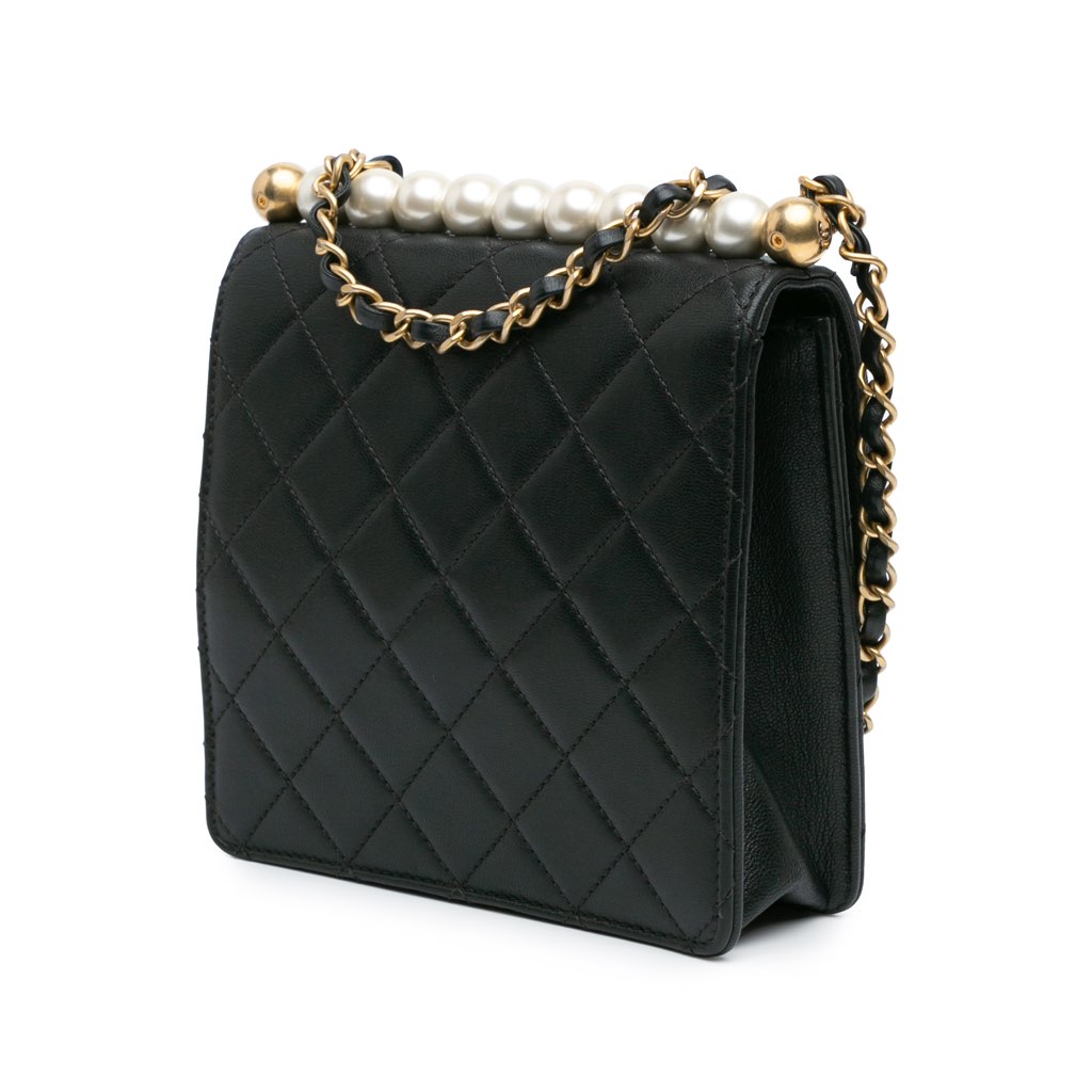 Chanel Small Lambskin Chic Pearls Flap - 2
