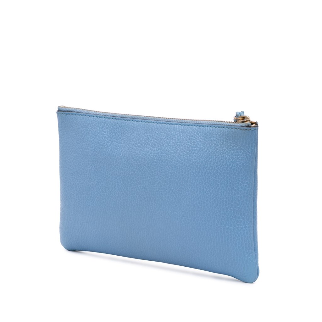Gucci Calfskin Bamboo Clutch - 2