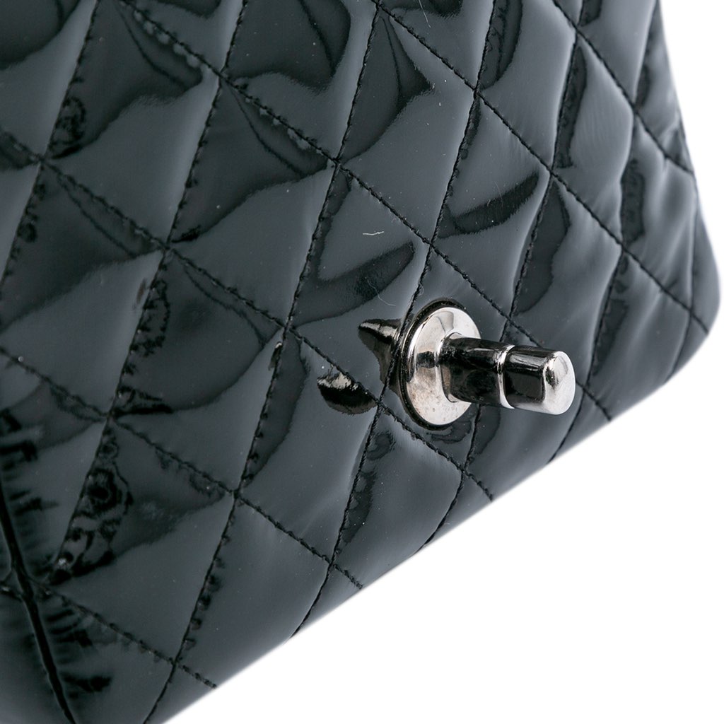 Chanel Mini Square Classic Patent Single Flap - Image 10