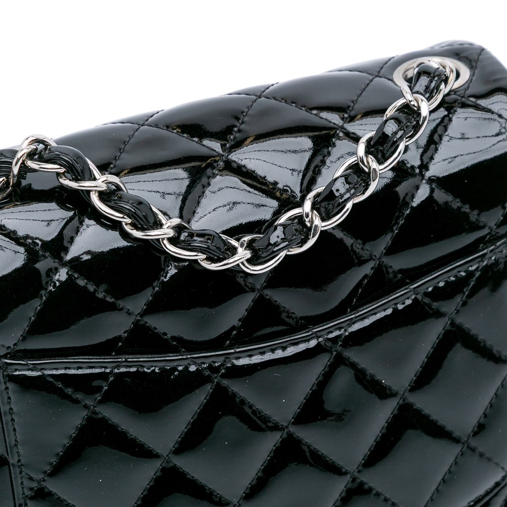 Chanel Mini Square Classic Patent Single Flap - Image 11