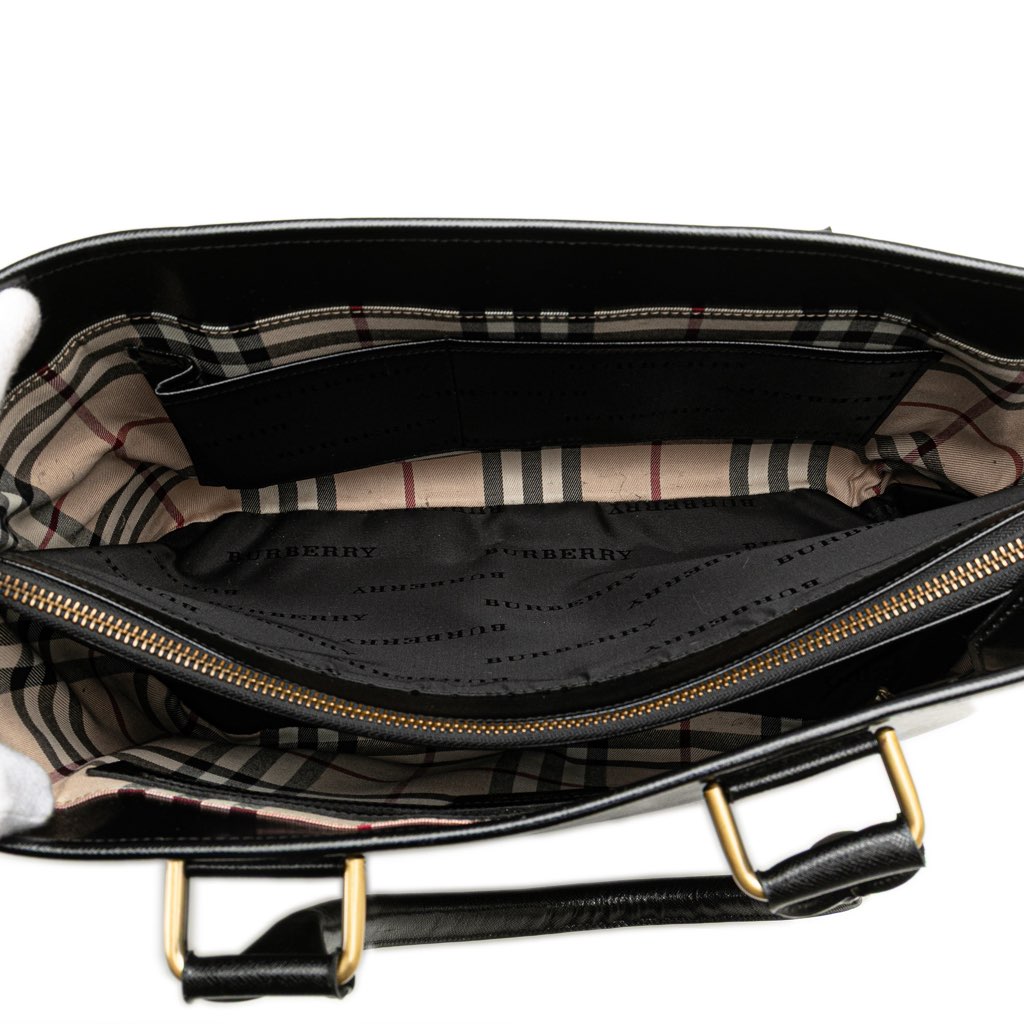 Burberry Leather Tote - 4