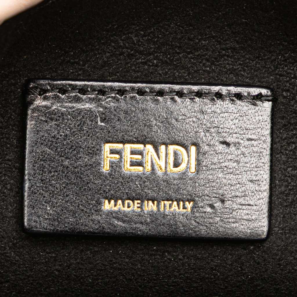 Fendi Small Leather Logo Drawstring Crossbody - Side view
