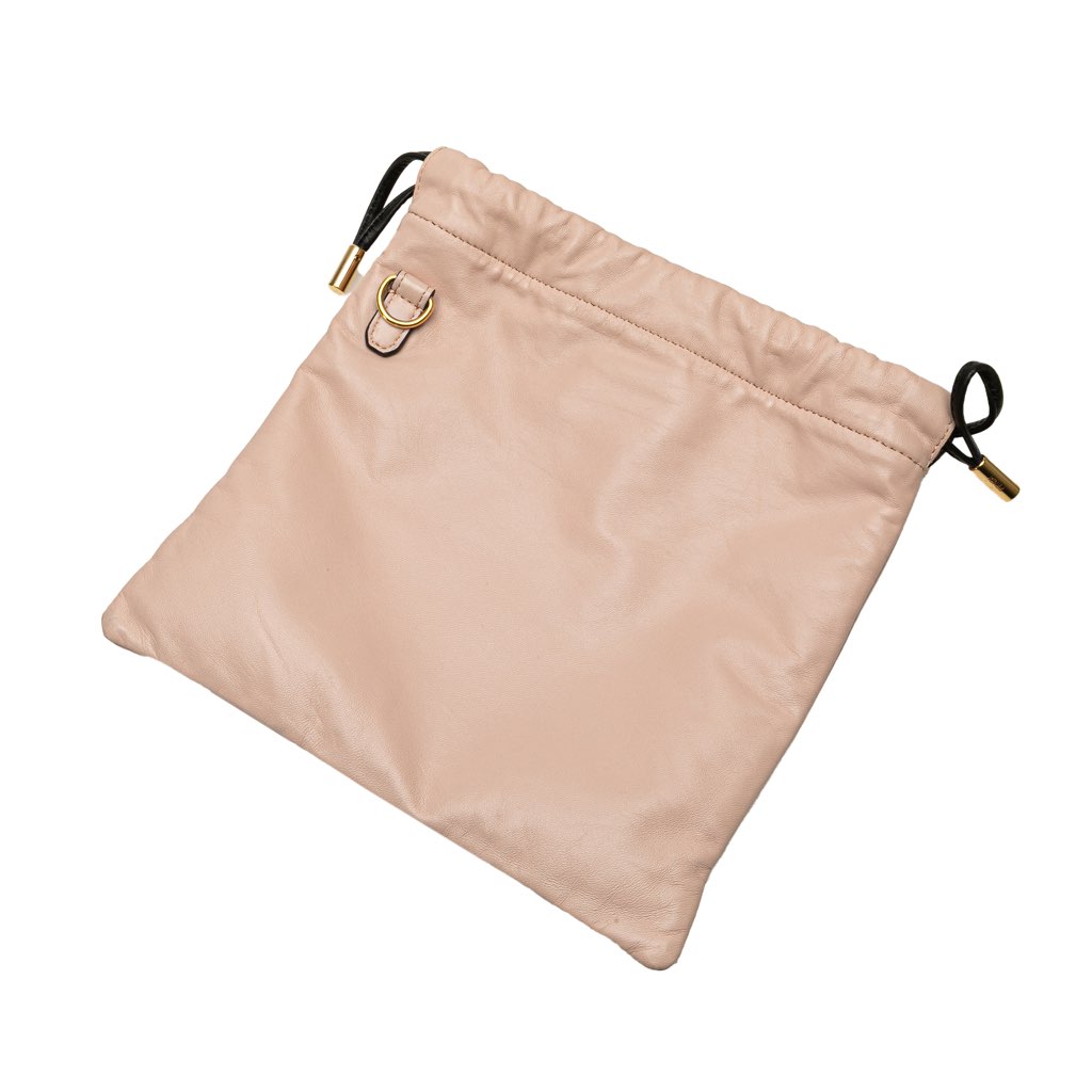 Fendi Small Leather Logo Drawstring Crossbody - Image 10