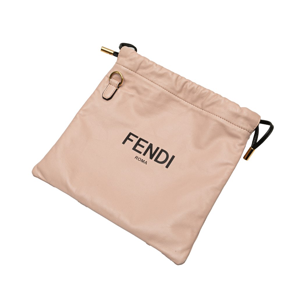 Fendi Small Leather Logo Drawstring Crossbody - Image 11
