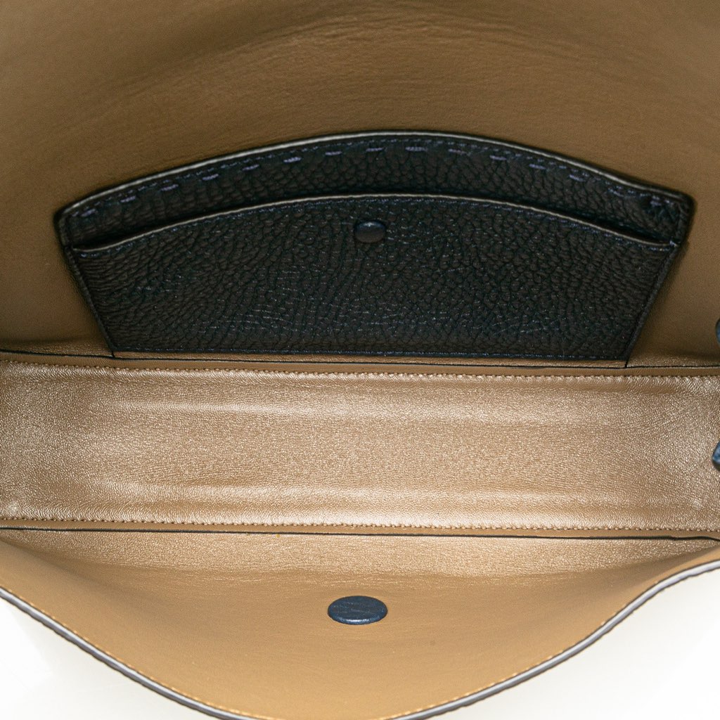 Fendi Leather Selleria Baguette Satchel - 4