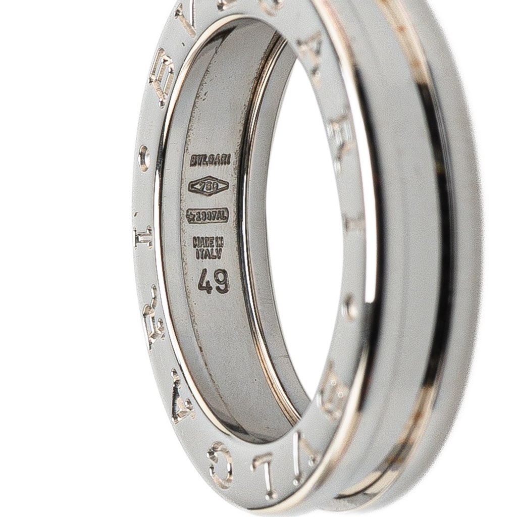 Bvlgari 18K White Gold B.Zero1 One Band Ring - 5