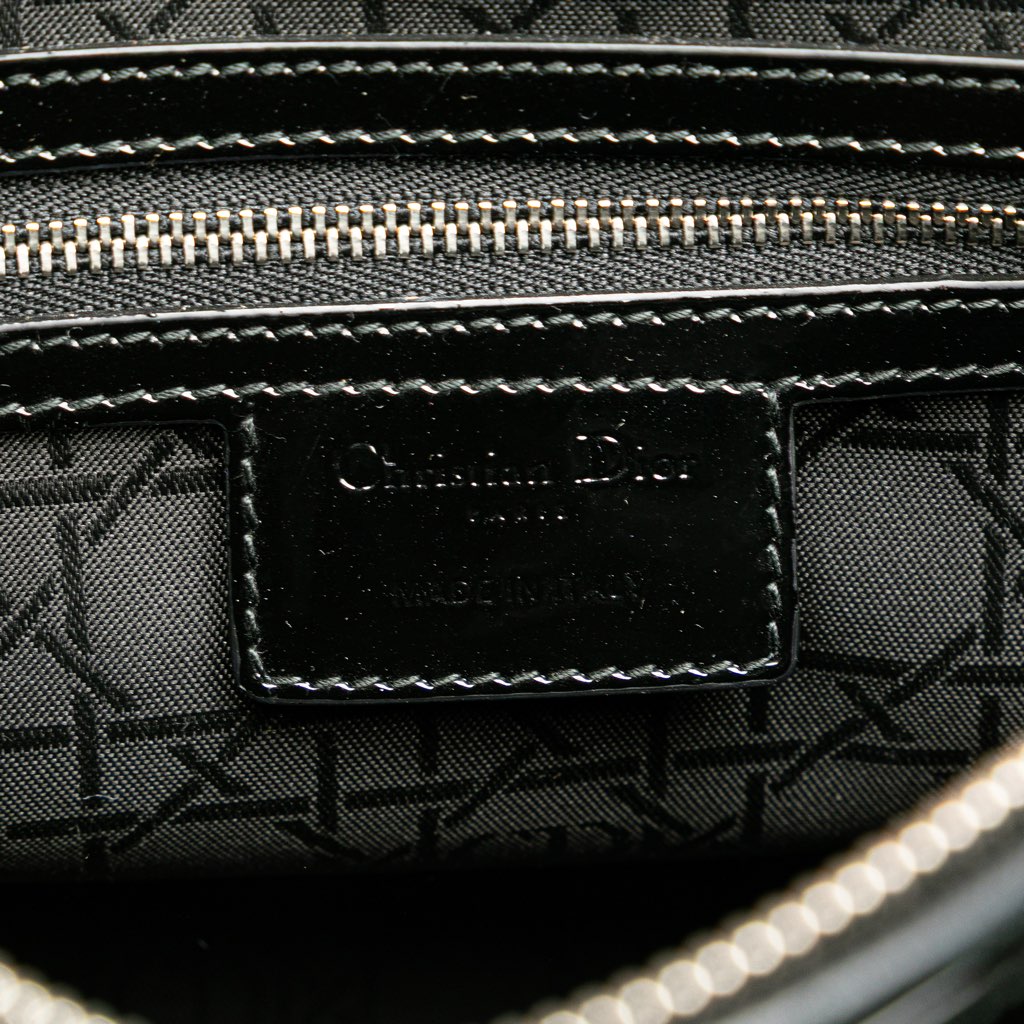 Dior Large Patent Cannage Lady Dior - Side view