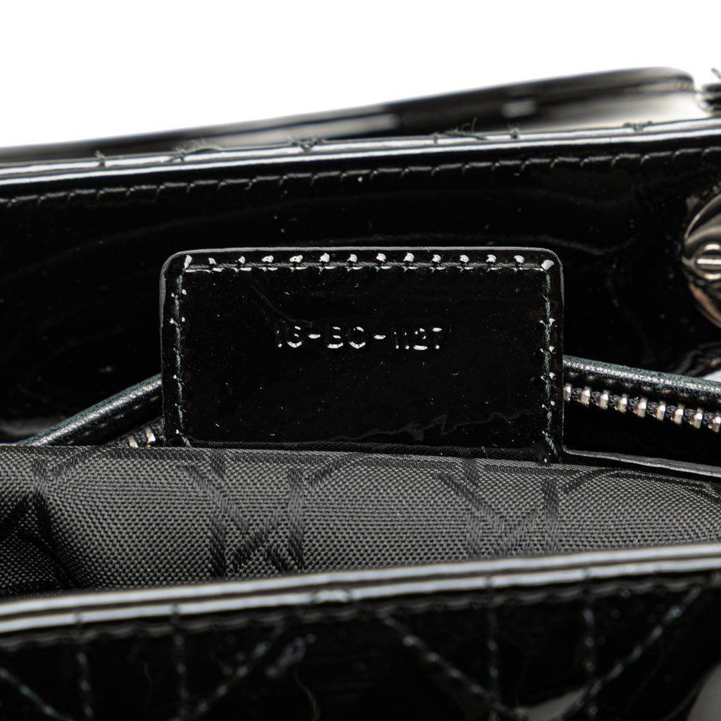 Dior Large Patent Cannage Lady Dior - Detail 1