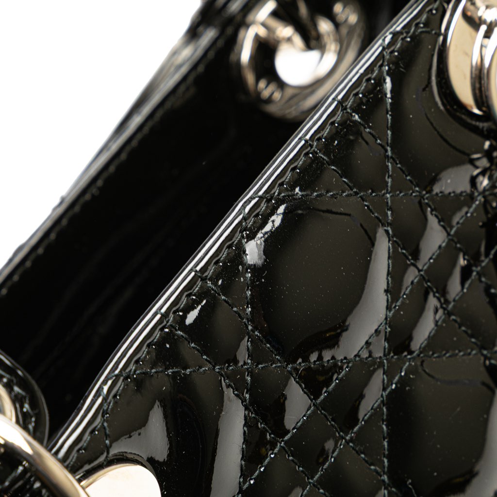 Dior Large Patent Cannage Lady Dior - Image 11
