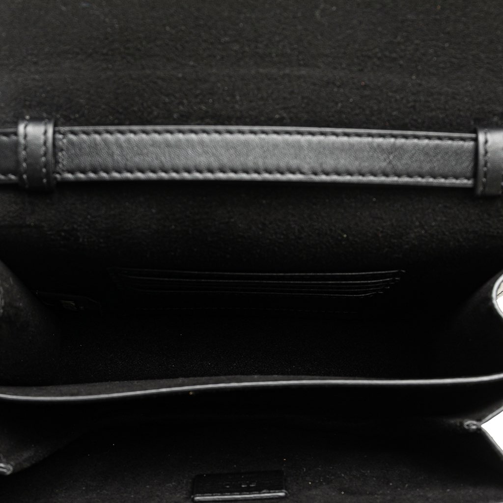 Fendi Leather Crystal Fab Crossbody - 4