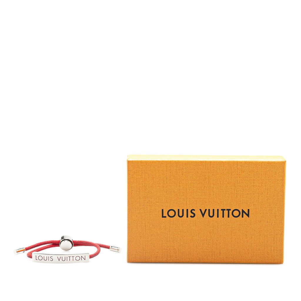 Louis Vuitton Stainless Steel and Nylon LV Space Bracelet - Side view