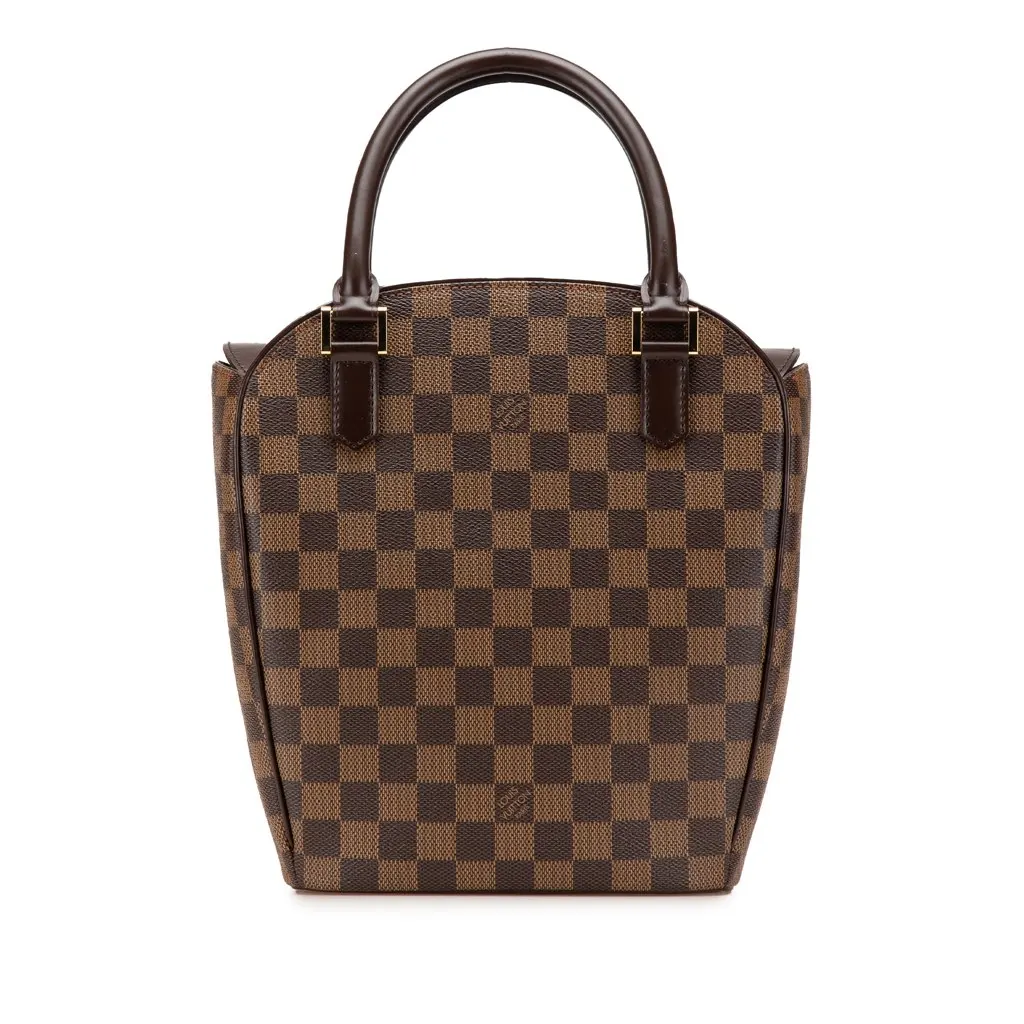 Louis Vuitton Damier Ebene Sarria Seau Brown Canvas Good - Front View