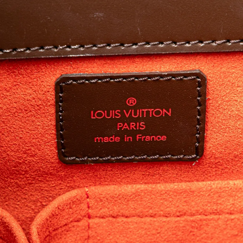 Louis Vuitton Damier Ebene Sarria Seau Brown Canvas Good - Box View
