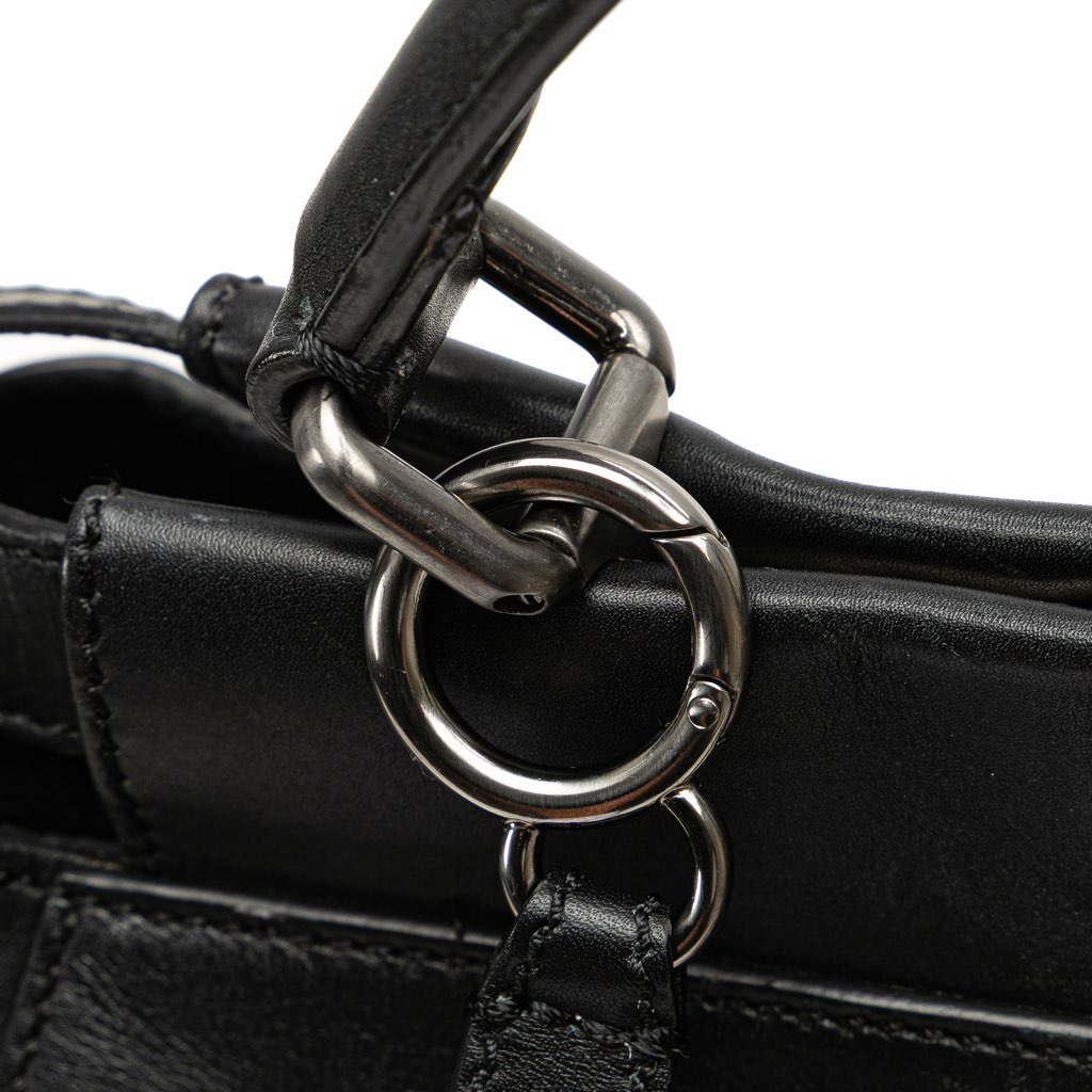 Fendi Medium Shiny Nappa Peekaboo Iconic Satchel - Image 11
