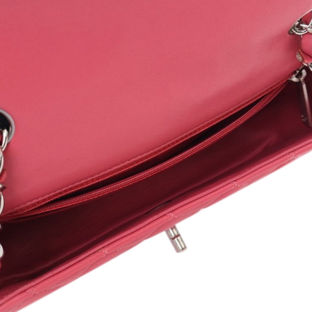 Chanel Mini Rectangular Classic Lambskin Single Flap - Side view