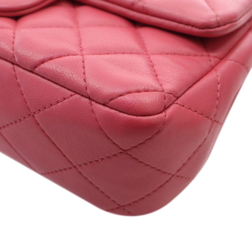 Chanel Mini Rectangular Classic Lambskin Single Flap - Detail 2