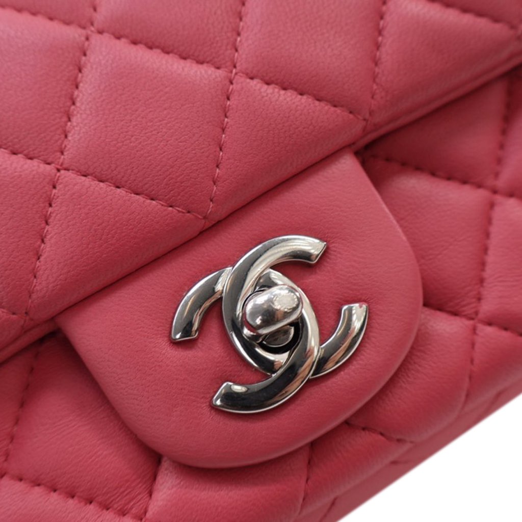 Chanel Mini Rectangular Classic Lambskin Single Flap - Image 11