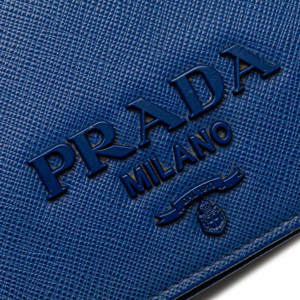 Prada Saffiano Lux Monochrome Wallet on Chain - Detail 2