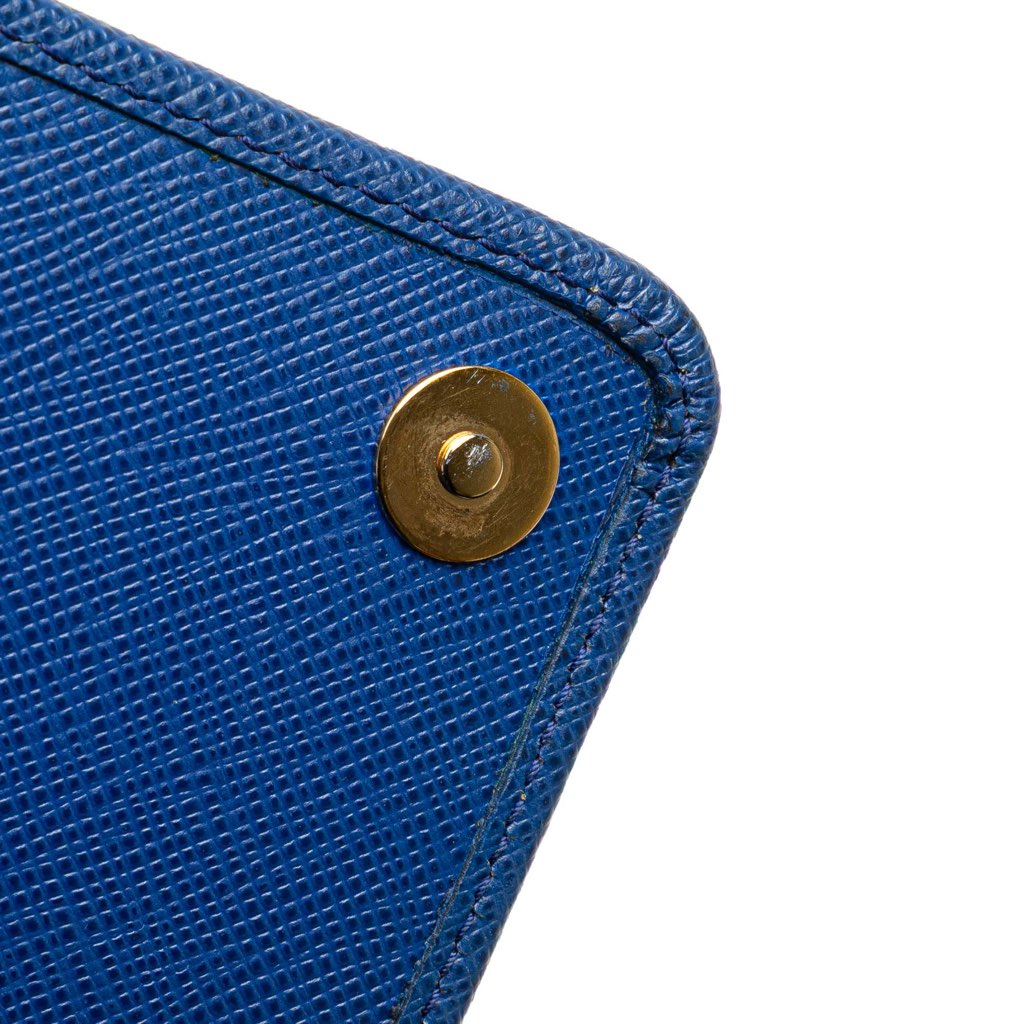 Prada Saffiano Lux Monochrome Wallet on Chain - Image 12