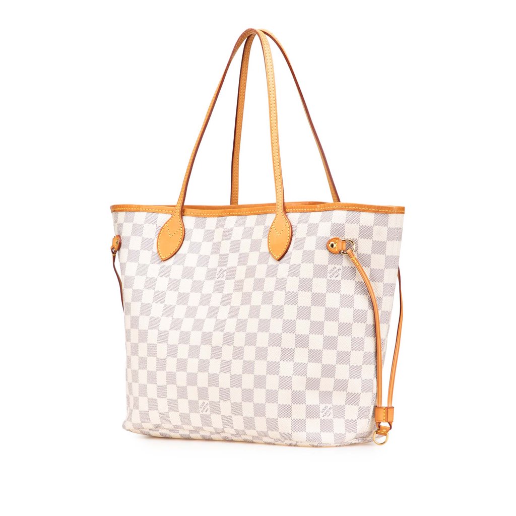 Louis Vuitton Damier Azur Neverfull MM - Back view