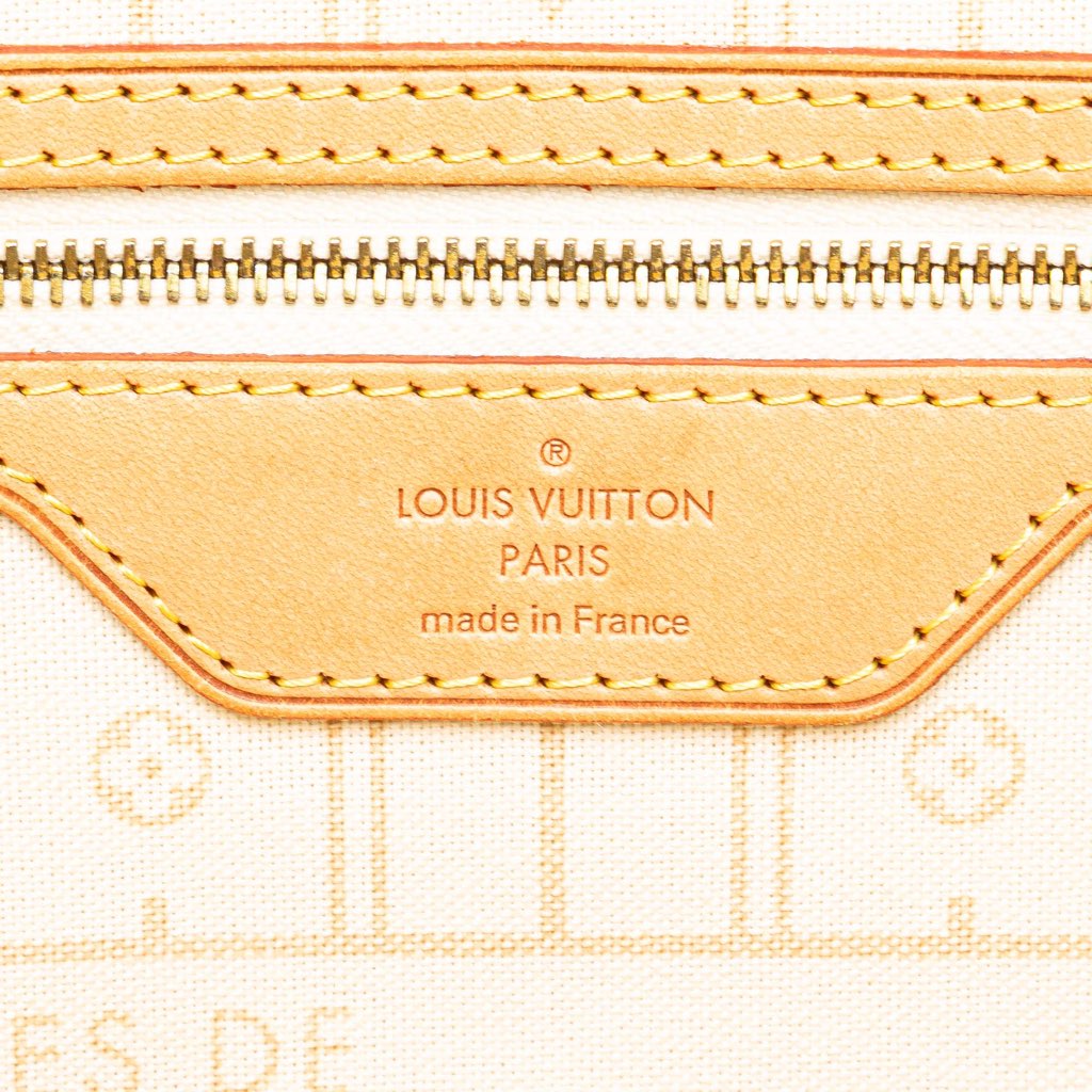 Louis Vuitton Damier Azur Neverfull MM - Side view