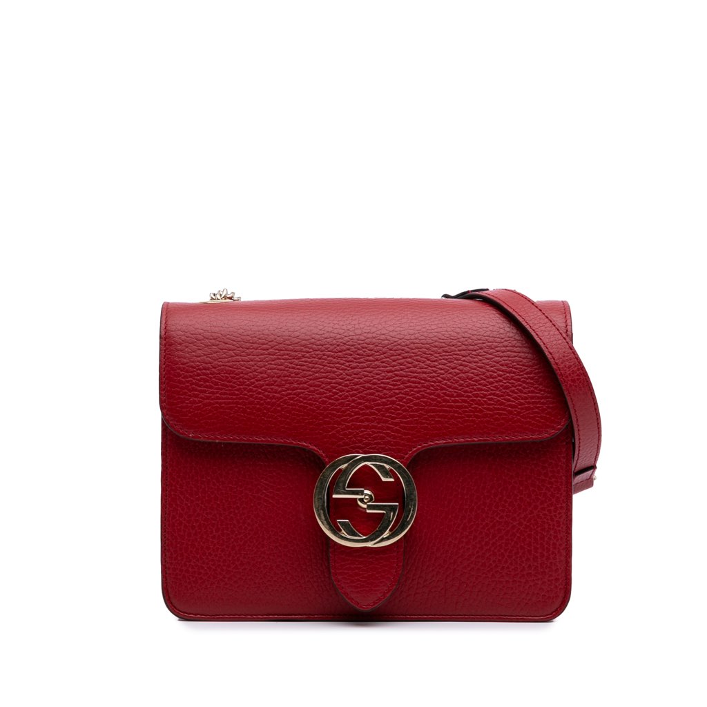 Gucci Small Dollar Calfskin Interlocking G Crossbody