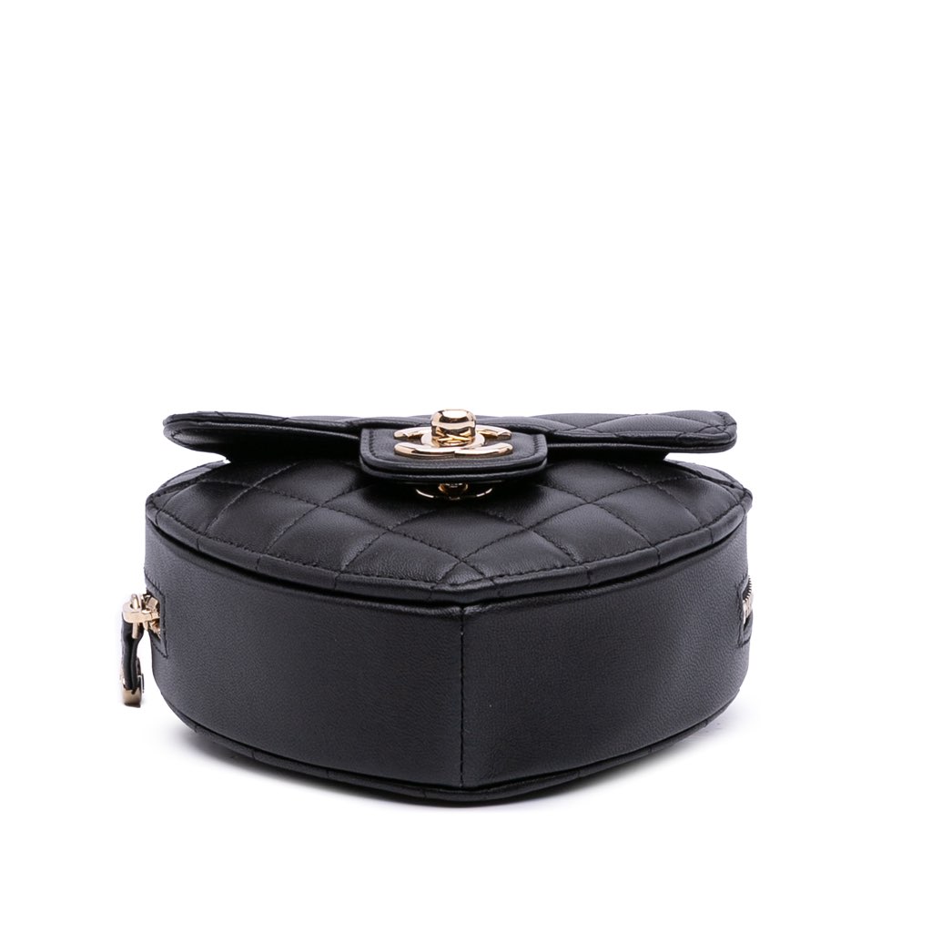 Chanel Mini Lambskin CC in Love Heart Crossbody - 3