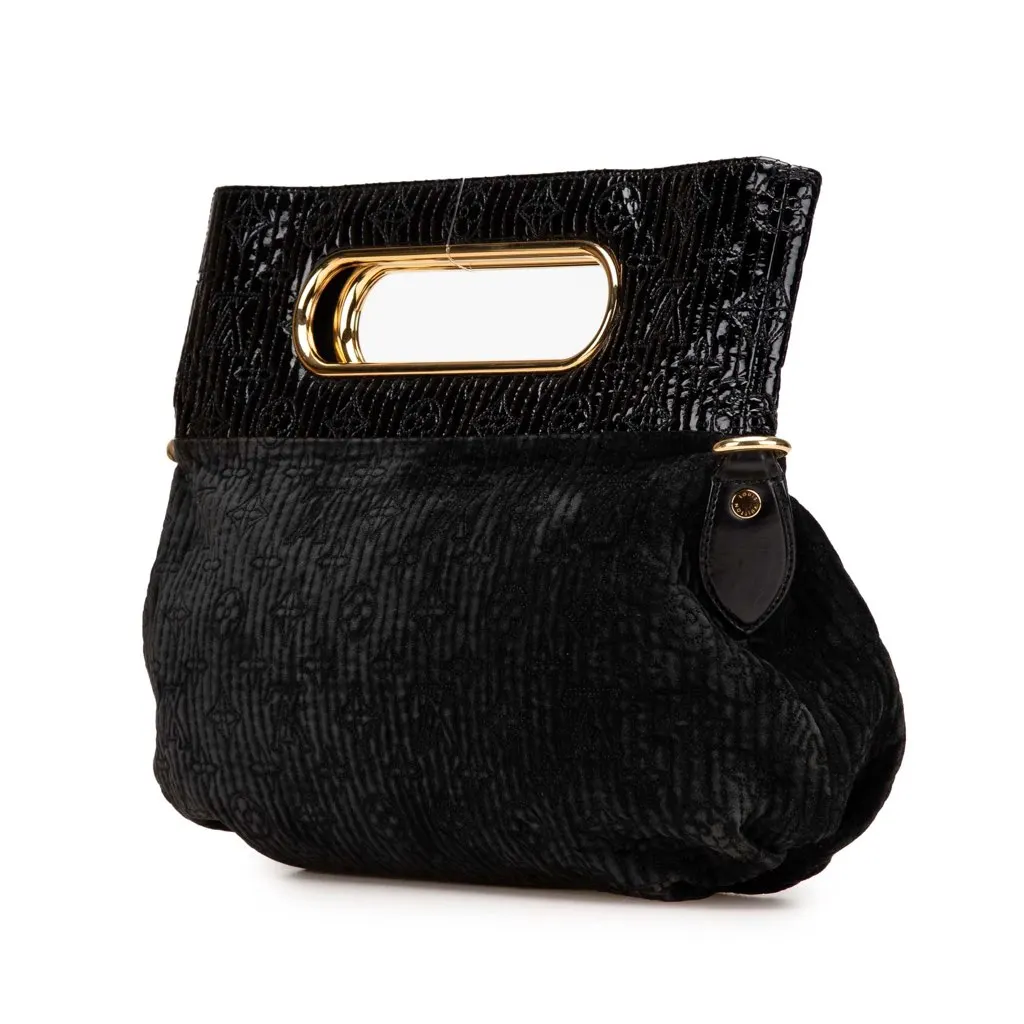 Louis Vuitton Monogram Motard Before Dark Black Leather Good - Back View