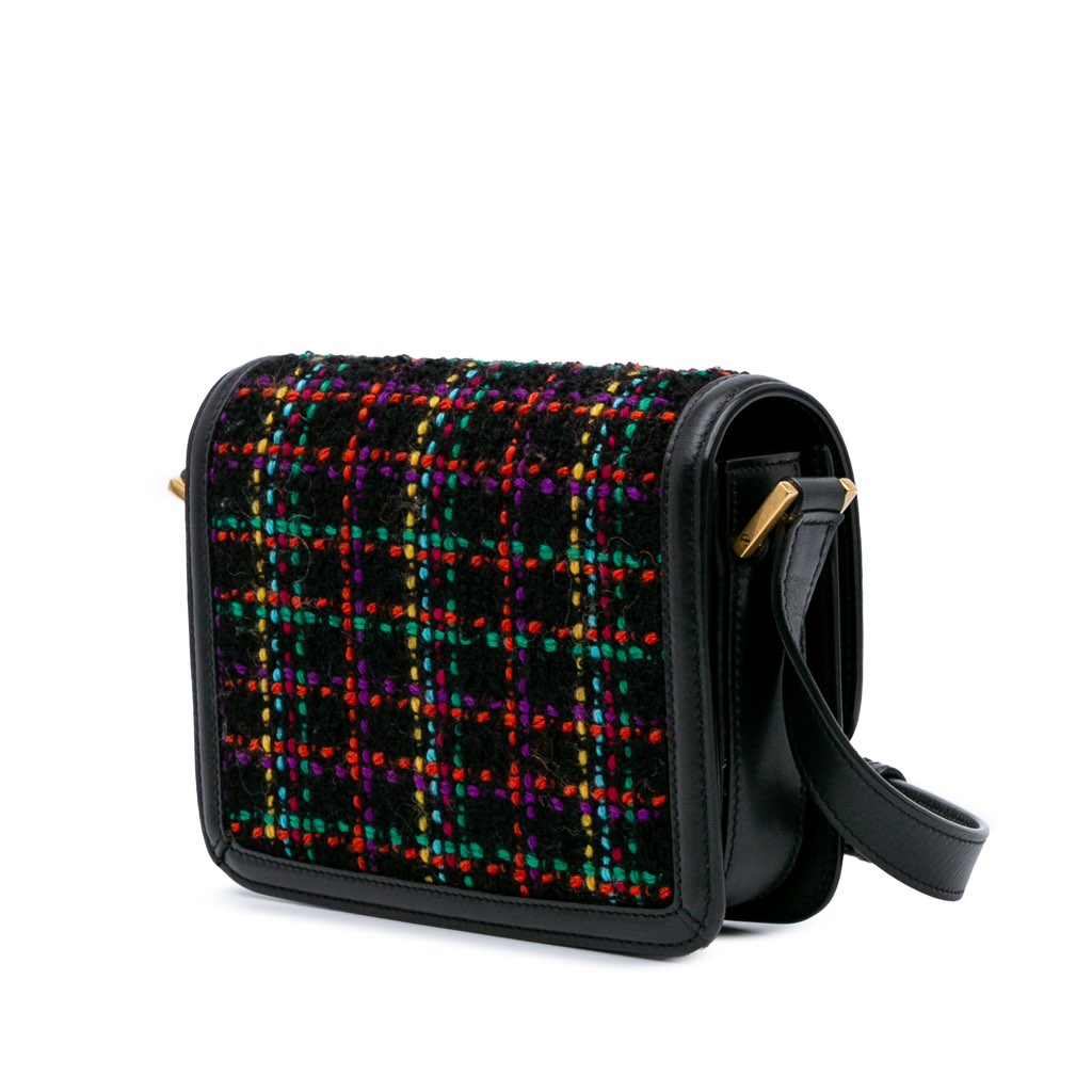 Saint Laurent Small Tweed Solferino Crossbody - 2