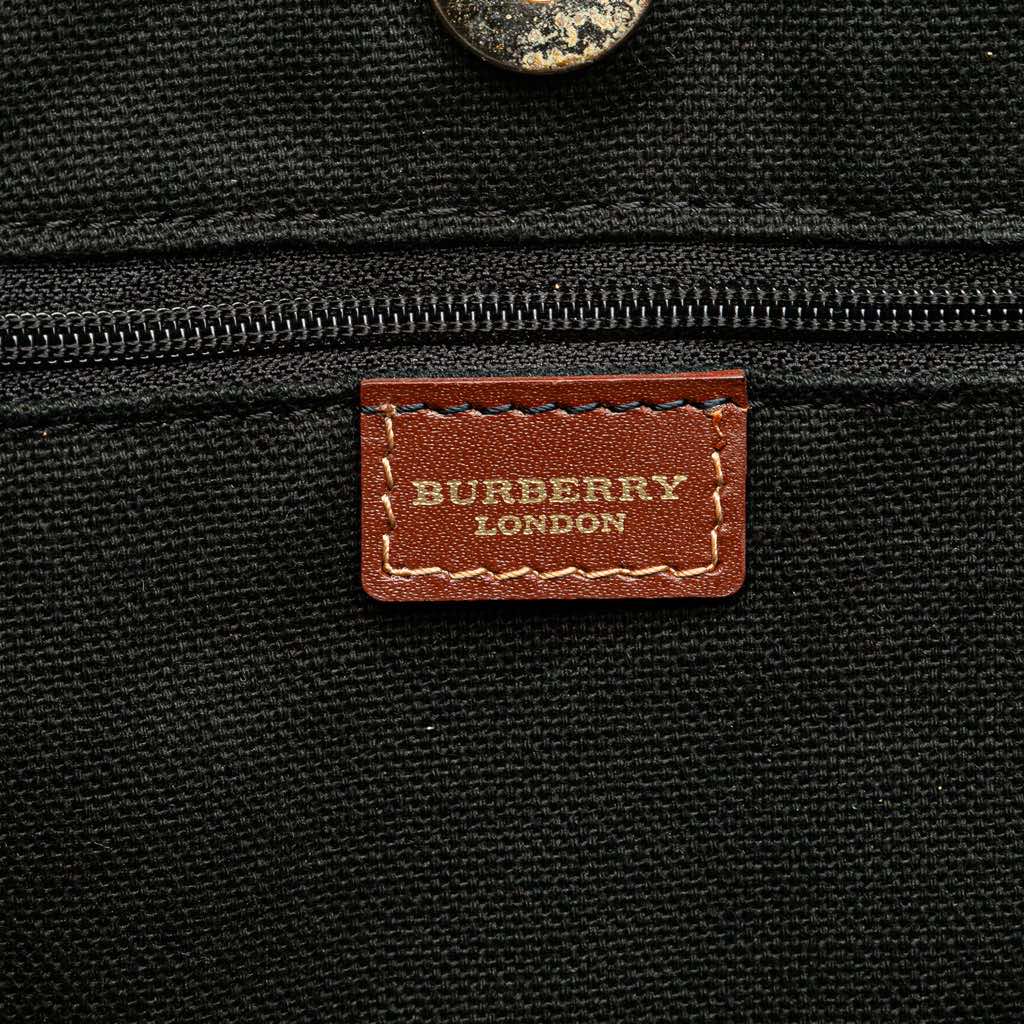 Burberry Haymarket Check Coated Canvas Tote - 5