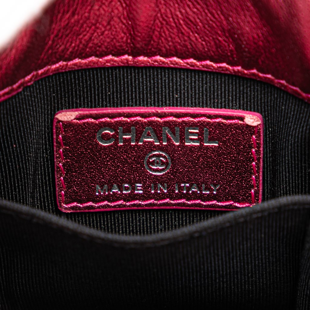 Chanel CC Patent Phone Holder Crossbody - Side view