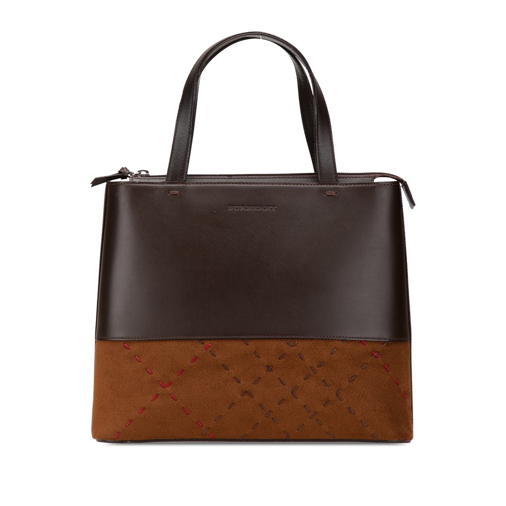 Burberry Leather and Suede Stitch Tote