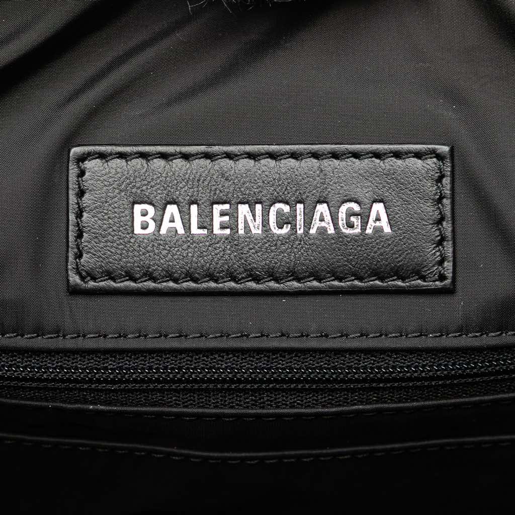 Balenciaga Small Lambskin Arena Army Tote - 5