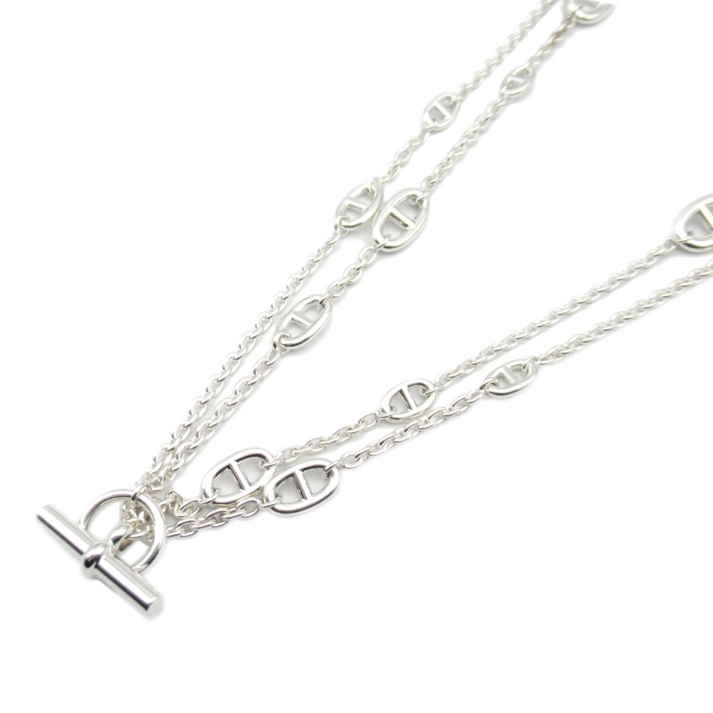 Hermès Sterling Silver Chain d'Ancre Farandole Necklace - 3
