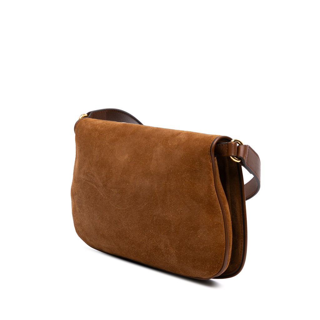 Gucci Small Suede Blondie Satchel - 2