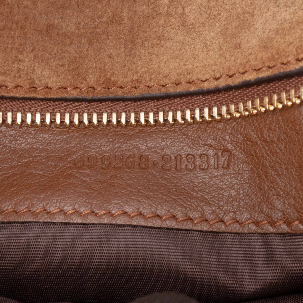 Gucci Small Suede Blondie Satchel - 5