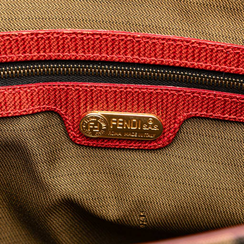 Fendi Leopard Print Canvas Tote - 5