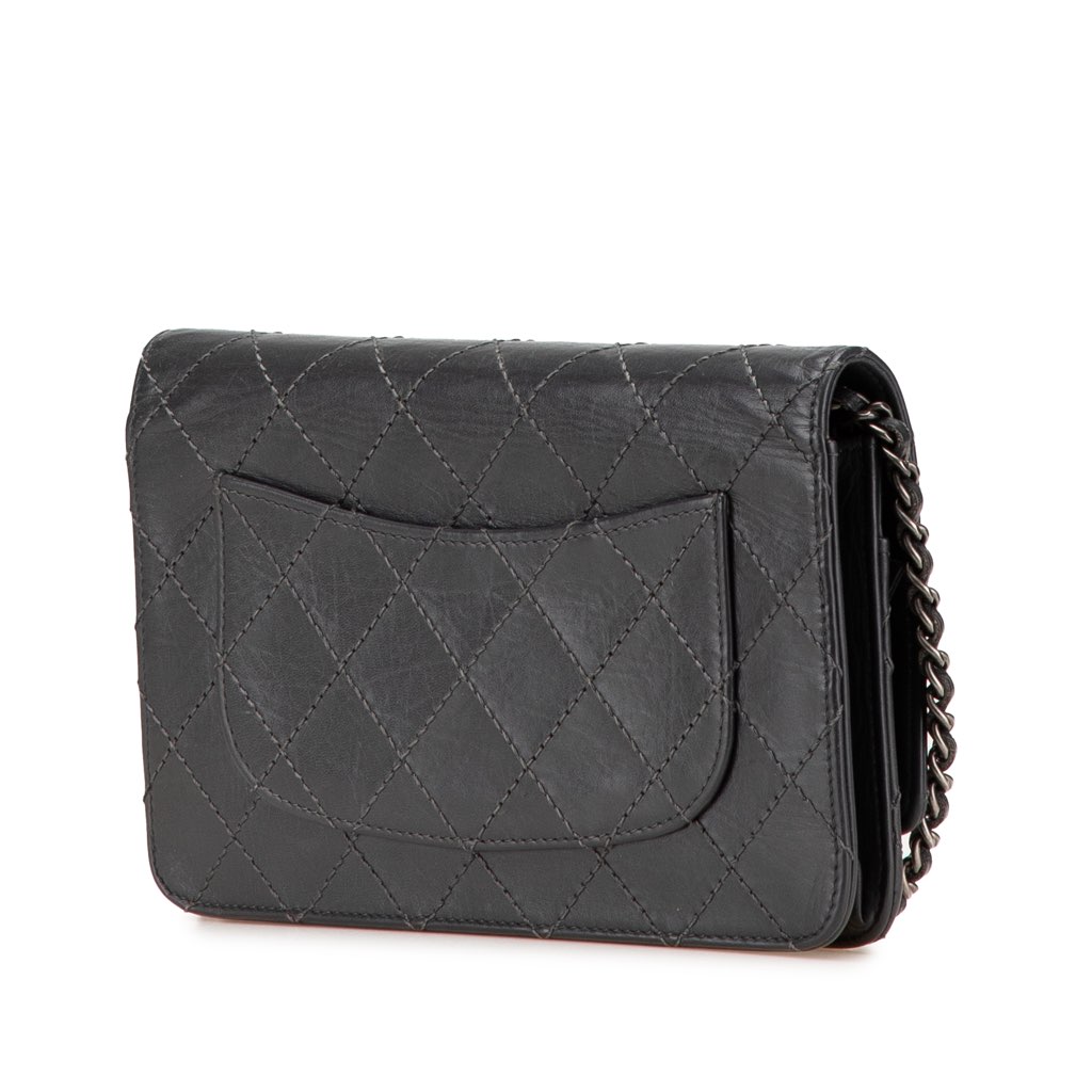 Chanel Reissue 2.55 Stitched Calfskin Wallet on Chain - 2