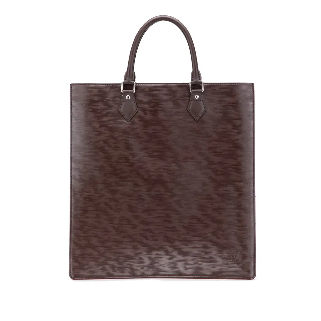 Louis Vuitton Epi Sac Plat GM Brown Leather Good - Front View